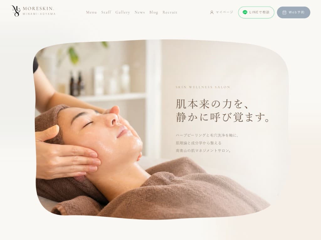 MORESKIN. 様のホームページ